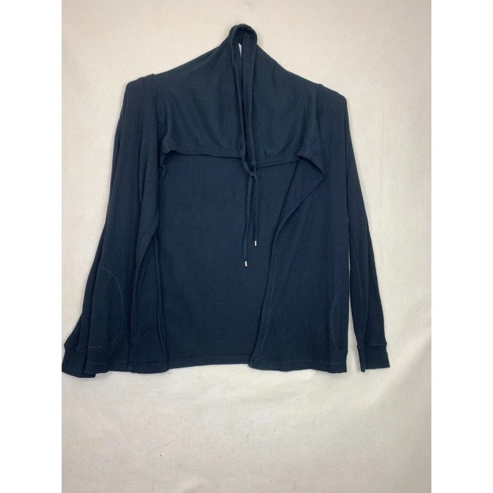 Ralph Lauren Women's Sport Cardigan Black Open Front Long sleaves size ‎ XL